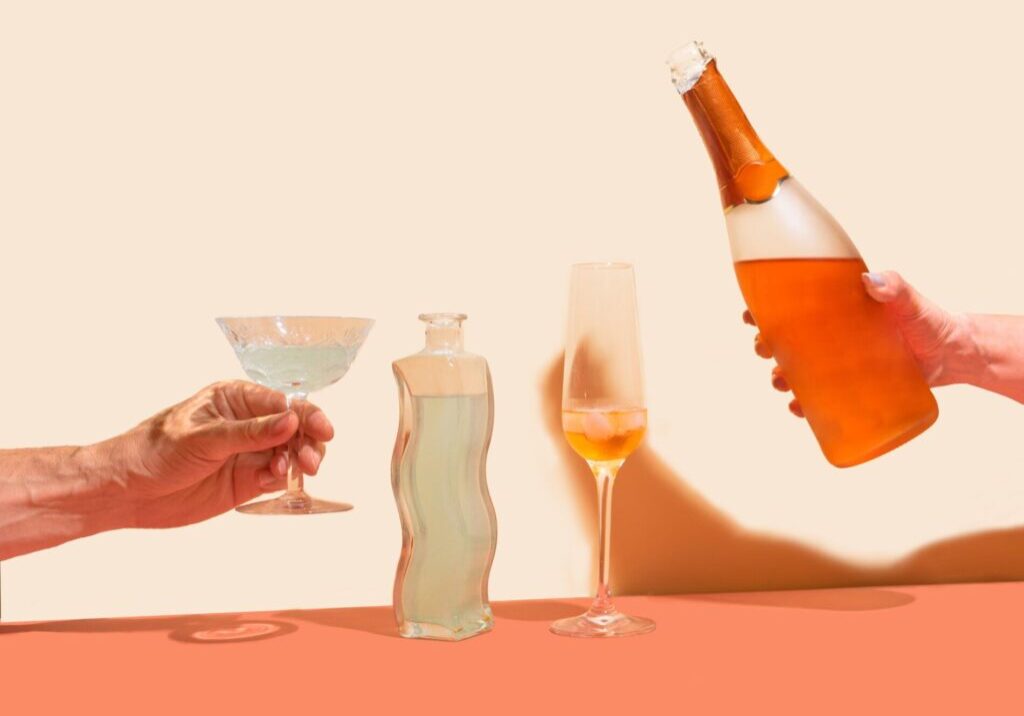 Diversity,Party,Concept.,Man,Hand,Holds,Antique,Glass,With,Drink