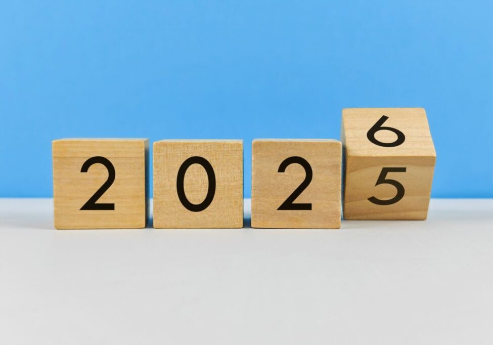 New,Year,2026,On,Wood,Block